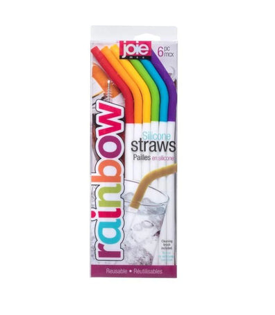 Joie Rainbow Silicone Straws